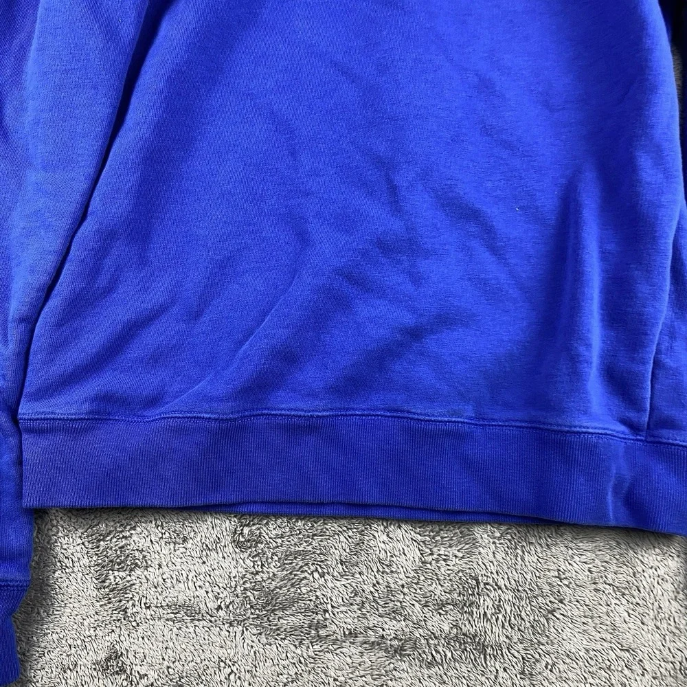 Nike Crewneck Sweatshirt Peach-Pink Lettering Logo Womens Small Blue
